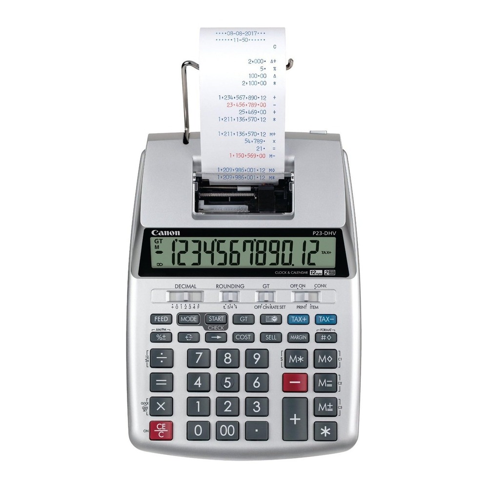 Canon P23-DHV-3 Mini Desktop Printing Calculator with Double Check Function, T